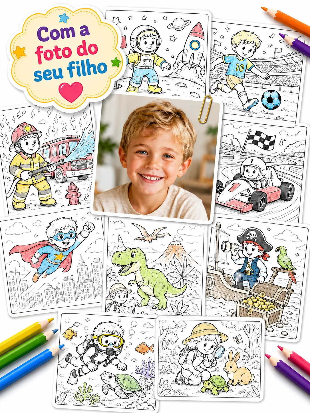 Pr&eacute;via do livro personalizado