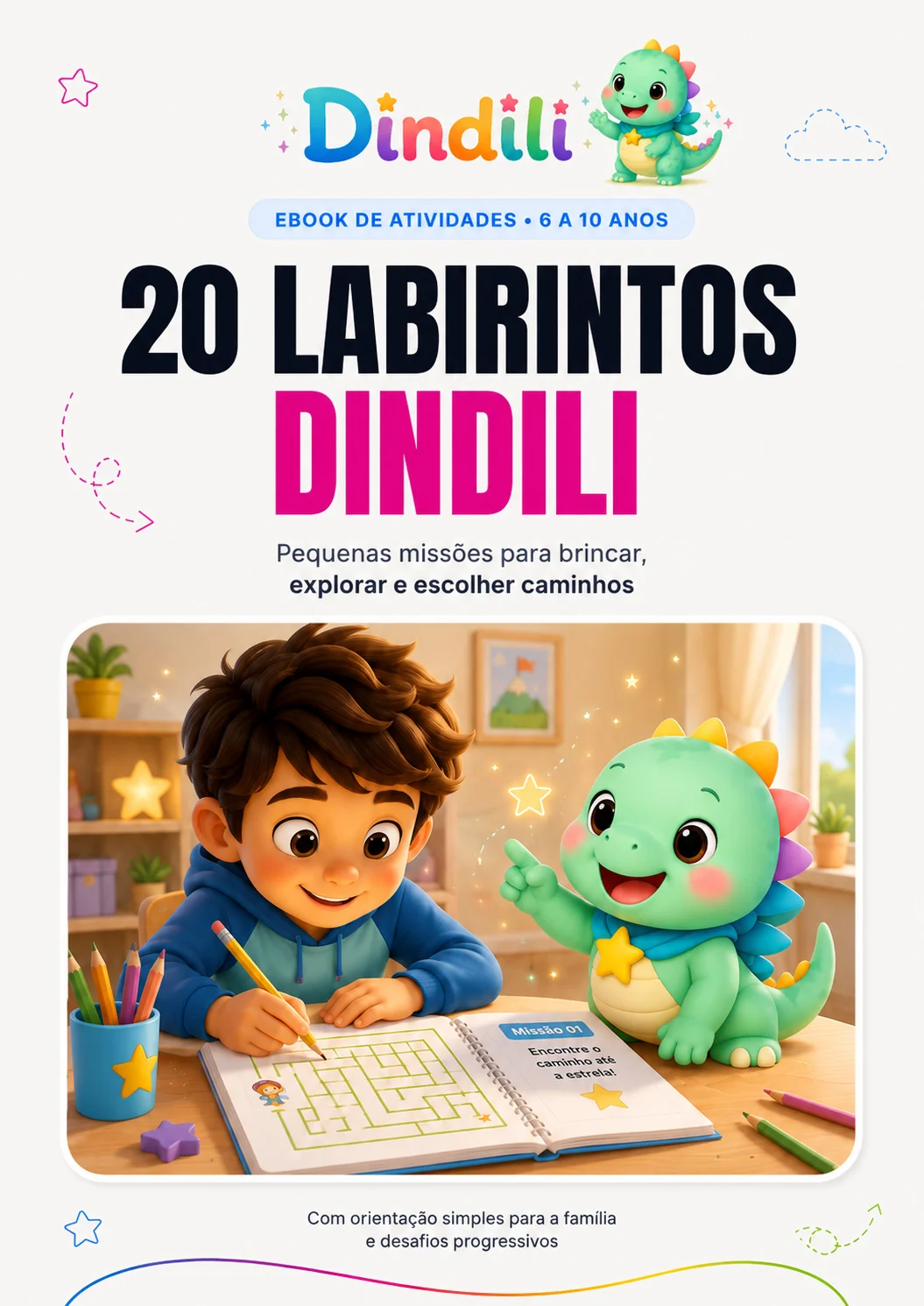 Capa de 20 Labirintos Dindili