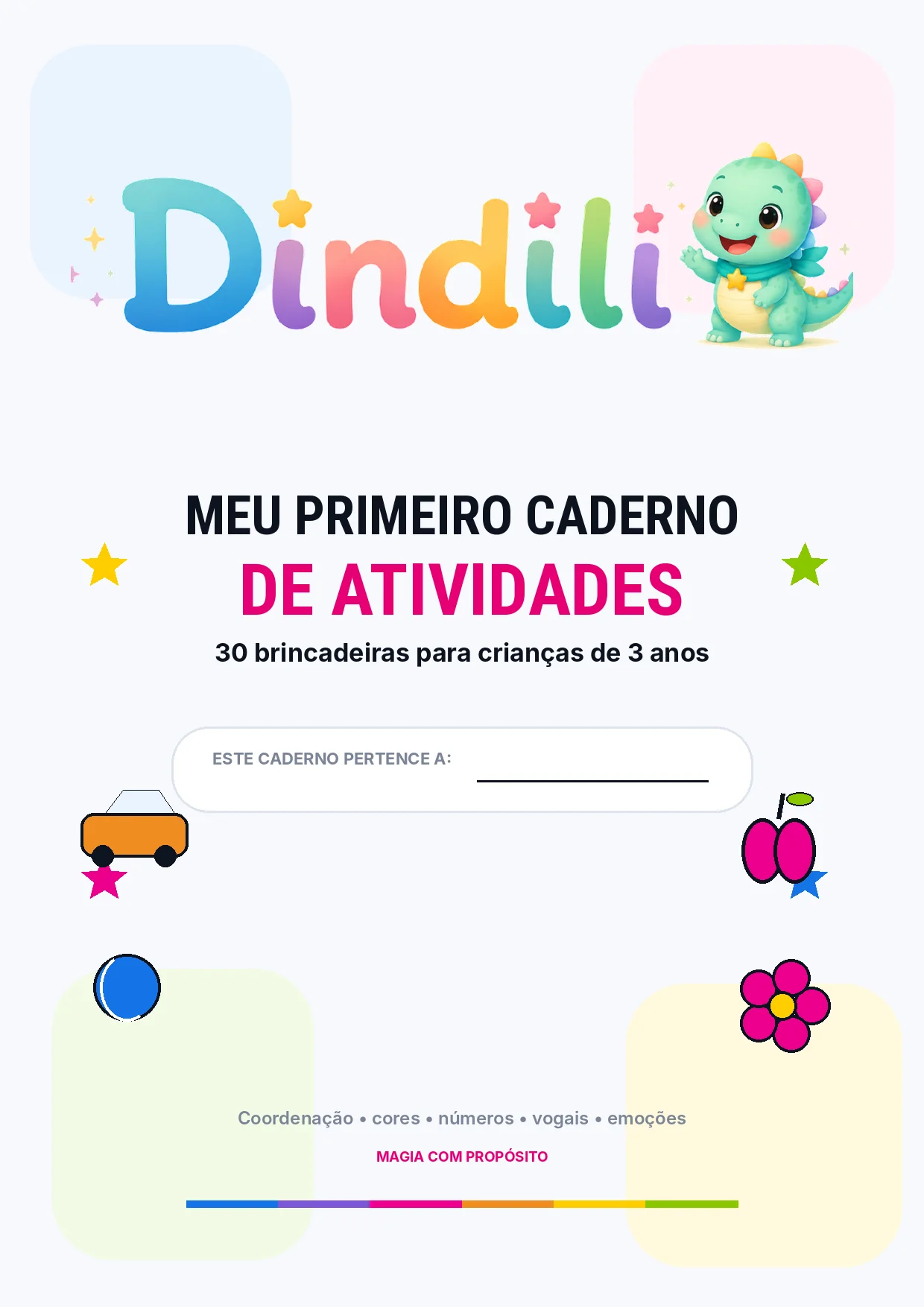 Capa de Meu Primeiro Caderno de Atividades