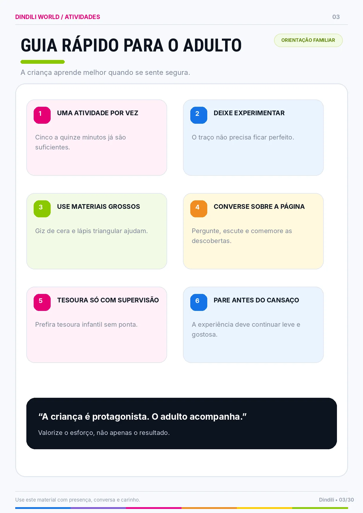 Atividade de prévia do Meu Primeiro Caderno de Atividades