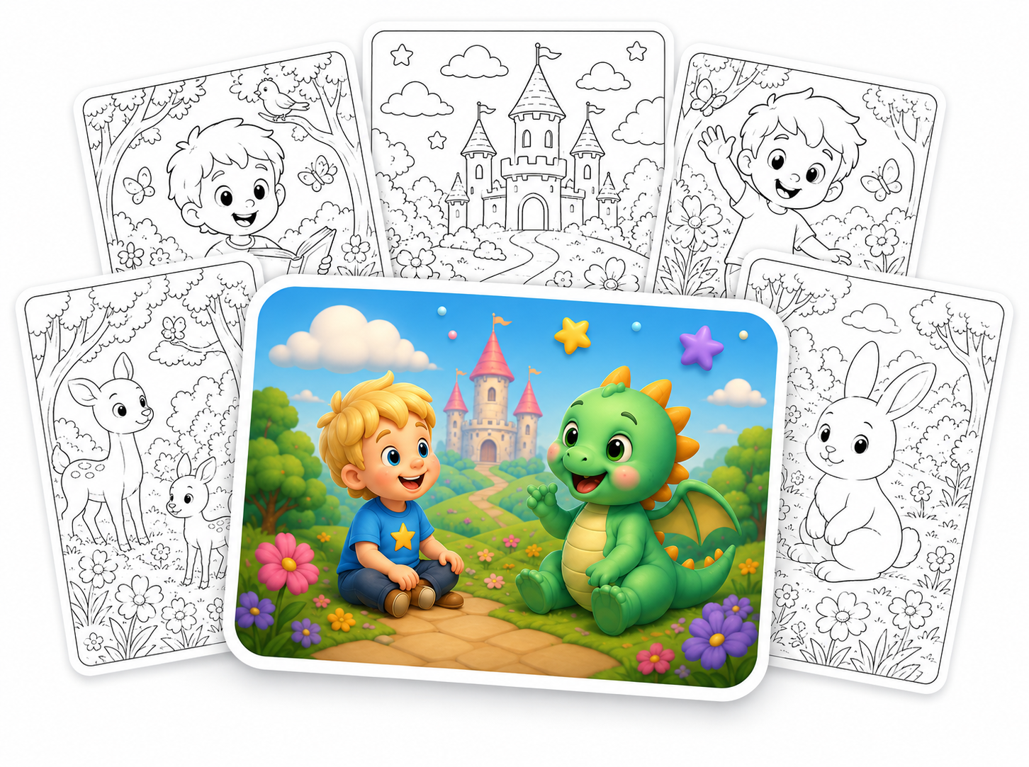 Pr&eacute;via do pack Bobbie Goods personalizado para colorir
